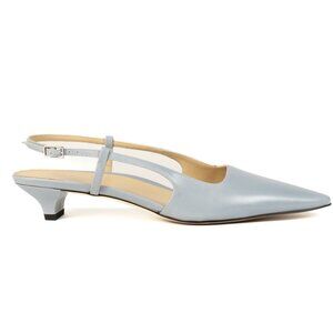 Brand New Pale Blue Leather Slingback Pumps